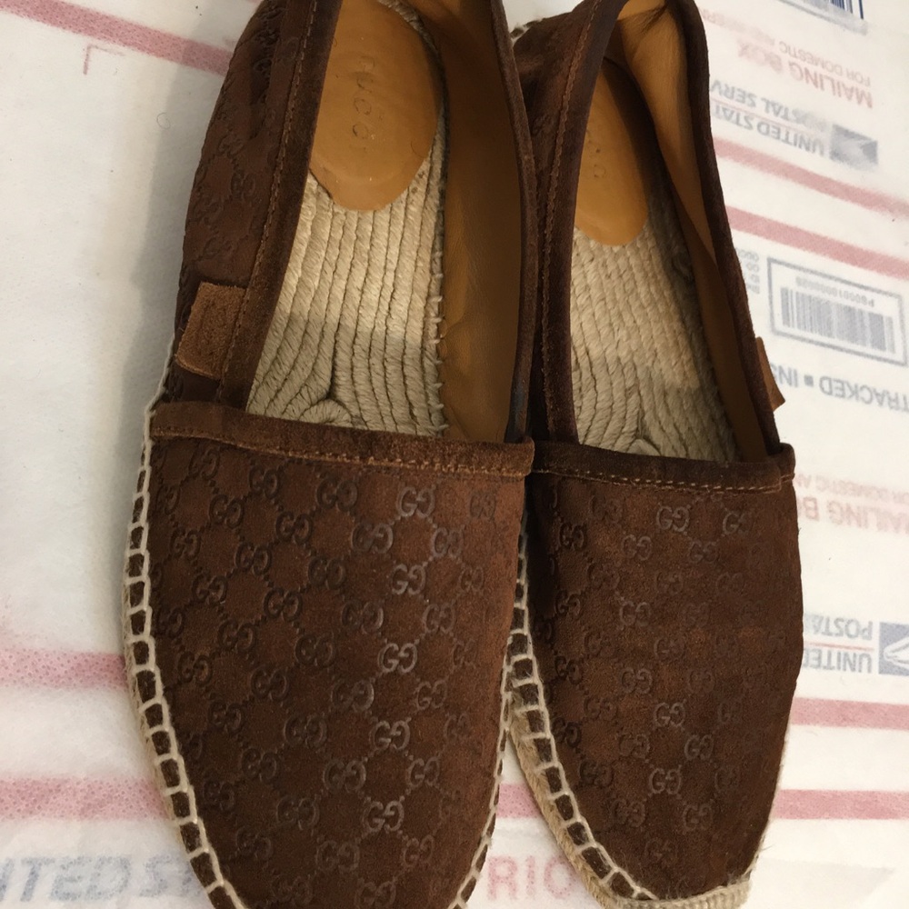 Gucci Espadrille Loafers slip-on. Made in Italy Size 37.5. Great condition - Picture 15 of 16